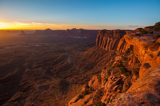 sunset, desert