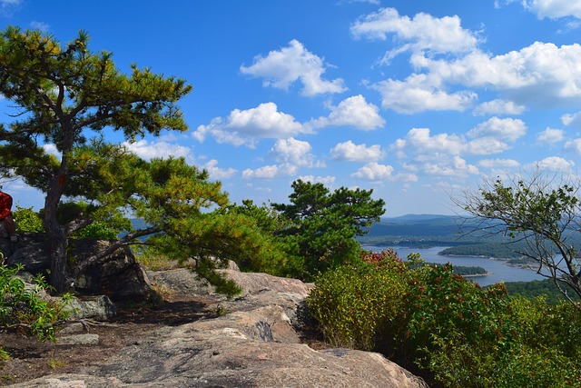 mountain hiking view of valley