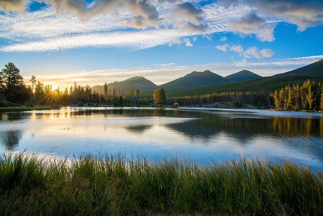 beautiful lake in mountains, God's creation